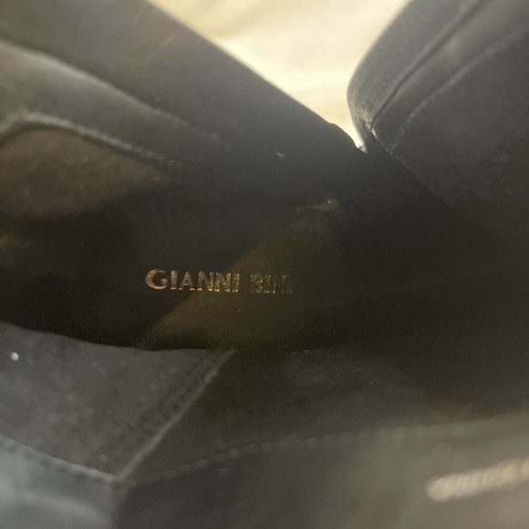 READ DESC GIANNI BINI Jewel Heel Dress Booties Ankle Boots Fabric Upper Gray 7M - Picture 9 of 12